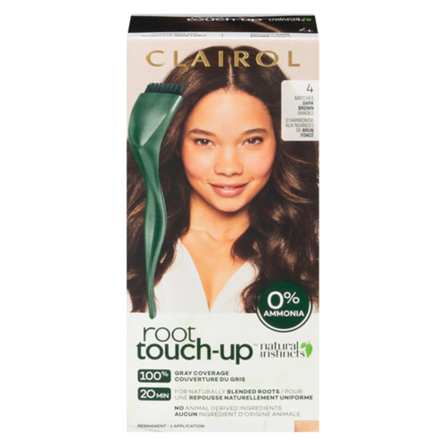 Clairol Natural Hair Color Instincts Root Touch Up 4 Brown 