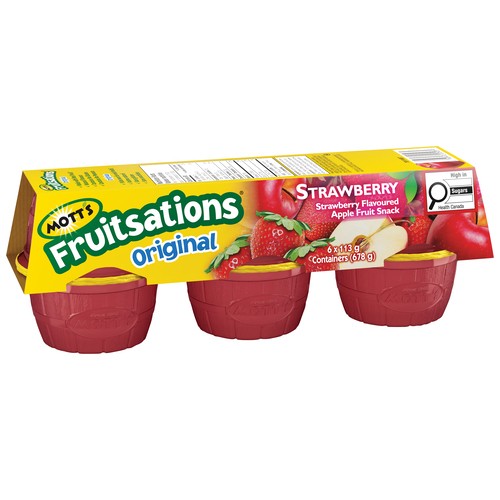 Mott's Fruitsations Apple Fruit Snacks Original Strawberry 6 x 113 g