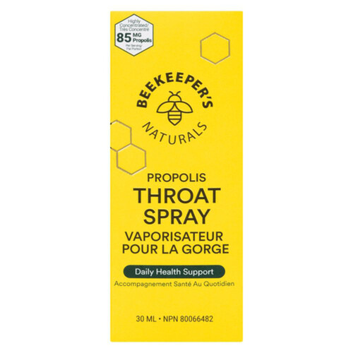 Beekeeper's Naturals Propolis Throat Spray Daily Health Support 30 ml