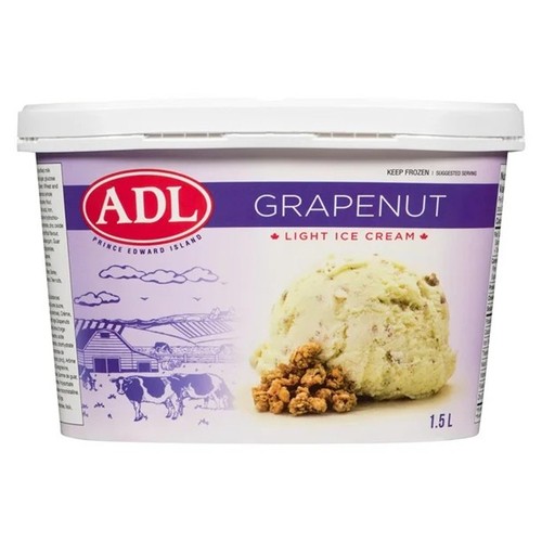 ADL Light Ice Cream Grapenut 1.5 L