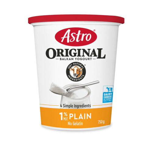 Astro Original Yogurt Plain Balkan 1% 750 g