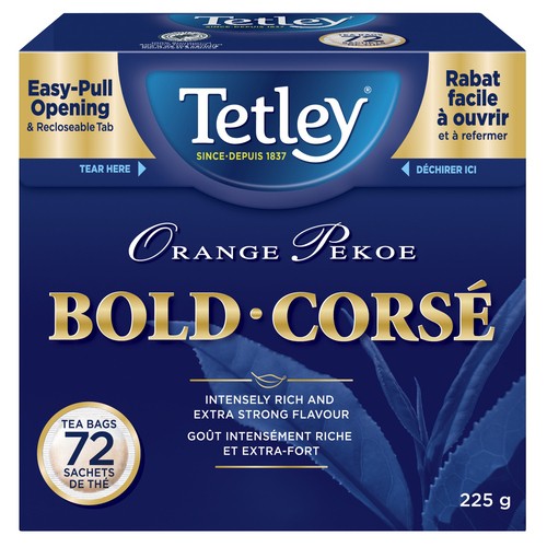 Tetley Bold Tea Orange Pekoe 72 Tea Bags