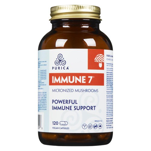 Purica Immune 7 Powerful Immune System Vegan Capsules 120 Count