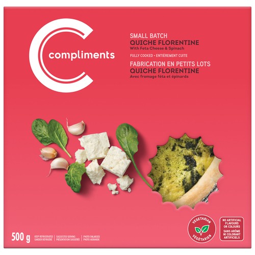 Compliments Quiche Florentine 500 g