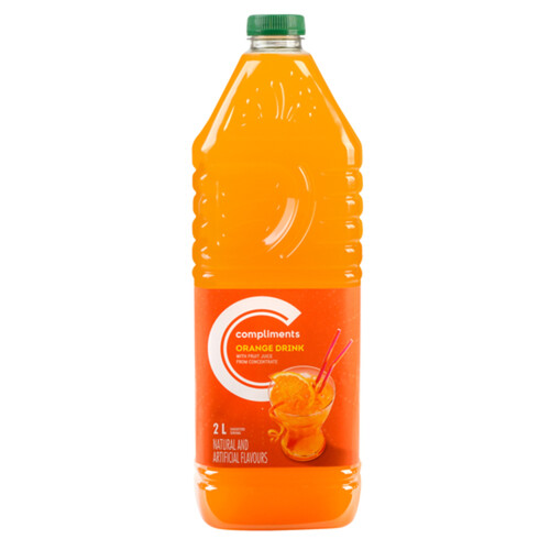 Compliments Drink Orange 2 L (bottle)