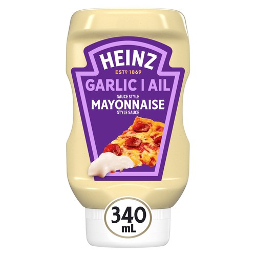 Heinz Mayonnaise Style Sauce Garlic 340 ml