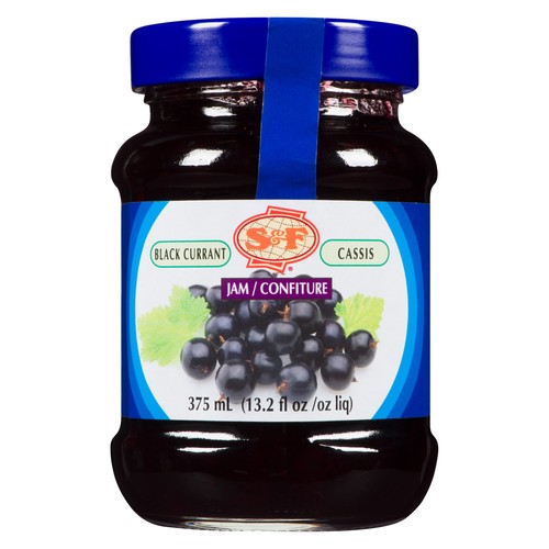 S&F Jam Black Currant 375 ml