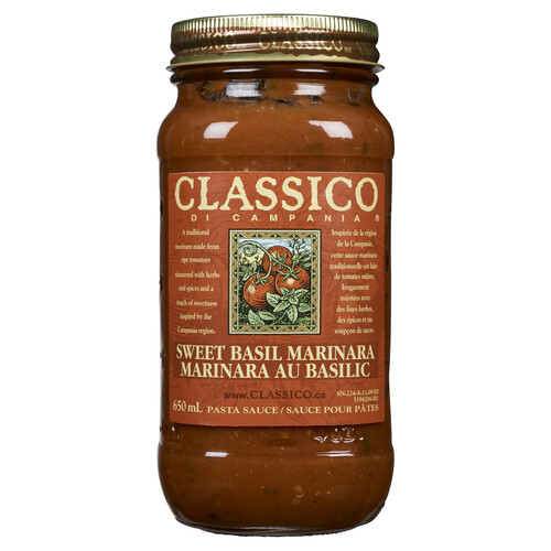 Classico Pasta Sauce Sweet Basil Marinara 650 ml