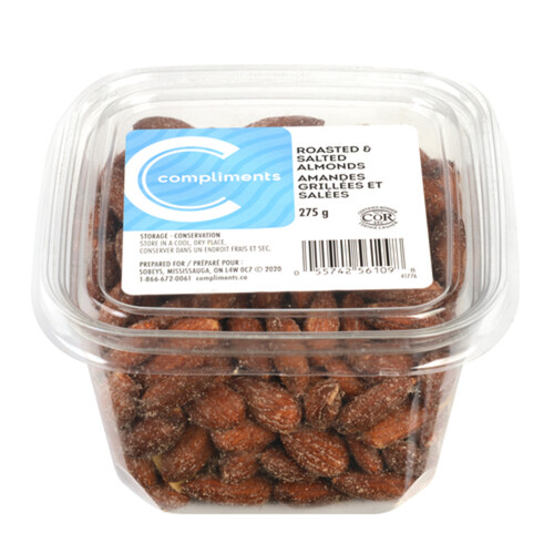 Compliments Roasted & Salted Almonds 275 g