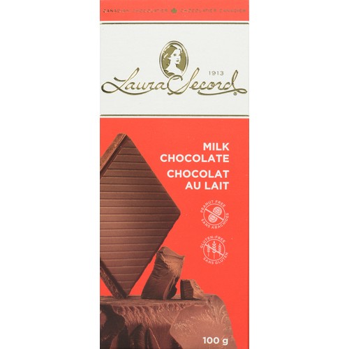 Laura Secord Gluten-Free Nut Free Milk Chocolate Bar 100 g