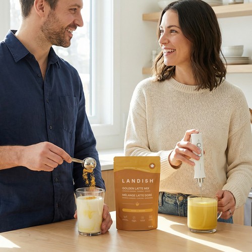 Landish Golden Latte Mix Ginseng Turmeric Ginger 200 g