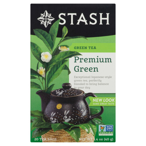 Stash Green Tea Premium Green 20 Tea Bags 