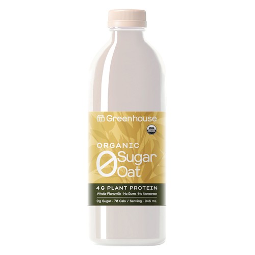 Greenhouse Organic 0 Sugar Oatmilk 946 ml