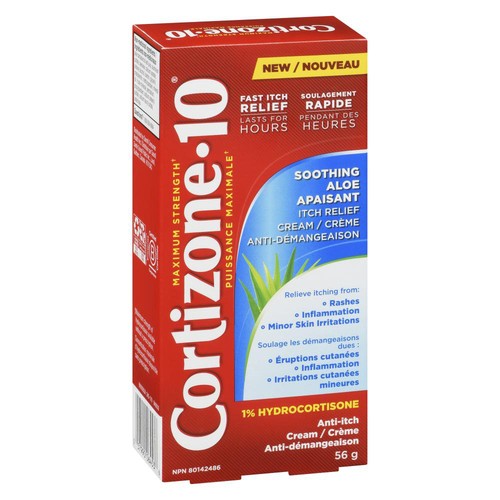 Cortizone-10 Itch Relief Cream Soothing Aloe 56 g