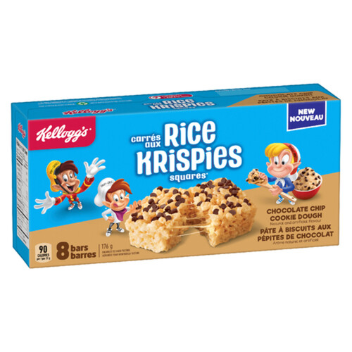 Kellogg's Rice Krispies Treats Chocolate Chip  Cookie Dough 8 Count Bars 176 g