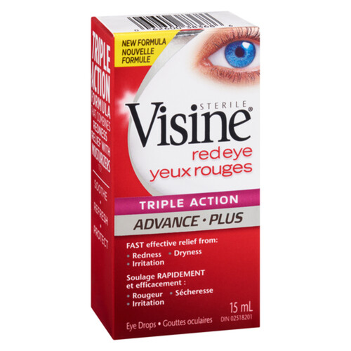 Visine Eye Drops Advance Triple Action 15 ml