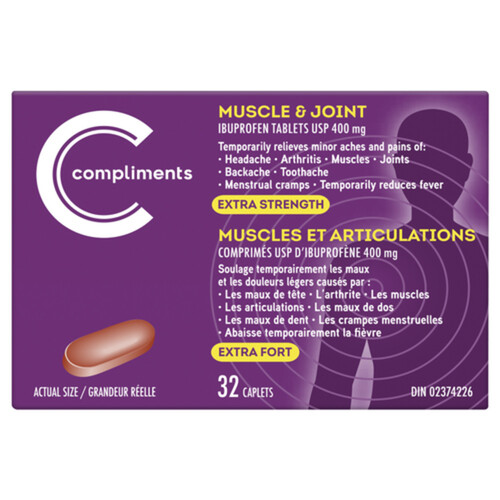 Compliments 400 mg Muscle And Joint Ibuprofen Tablets 32 EA