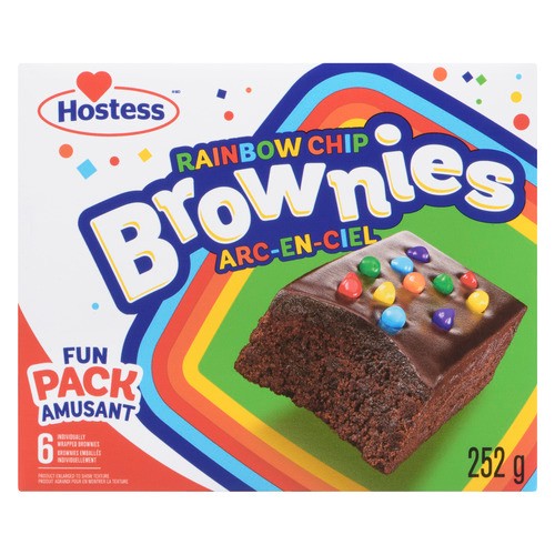 Hostess Brownies Rainbow Chip 6 Count 252 g