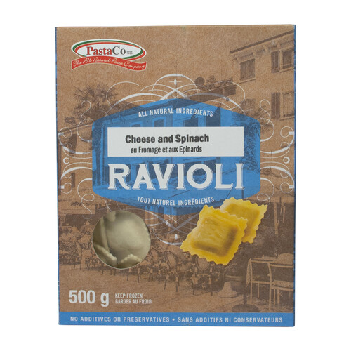 PastaCo Cheese and Spinach Ravioli 500 g (frozen)