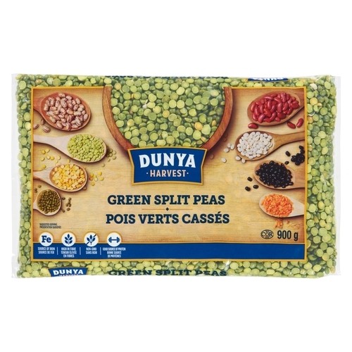 Dunya Harvest Split Peas Green 900 g