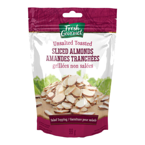 Fresh Gourmet Salad Topping Sliced Almonds Toasted 99 g