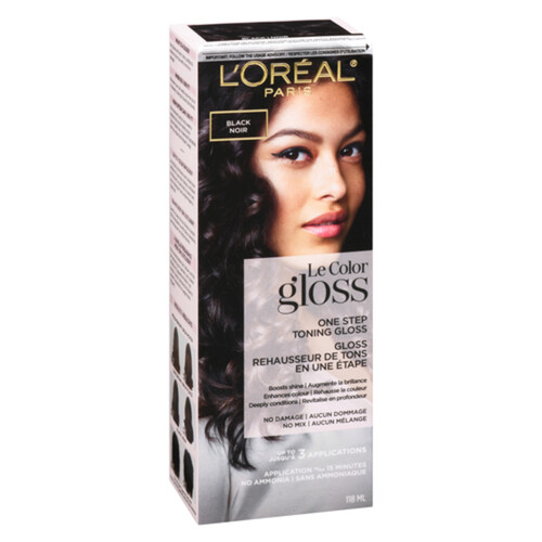 L'Oréal Le Color Gloss One Step Toning Gloss Black 1 Box