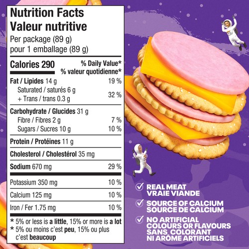 Lunchables Snack Kit Smoked Ham and Cheese 89 g
