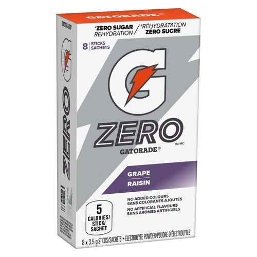 Gatorade Zero Sugar Electrolytes Powder Grape 8 x 3.5 g