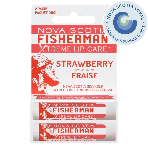 Nova Scotia Fisherman Lip Balm Strawberry Double Pack  2 EA