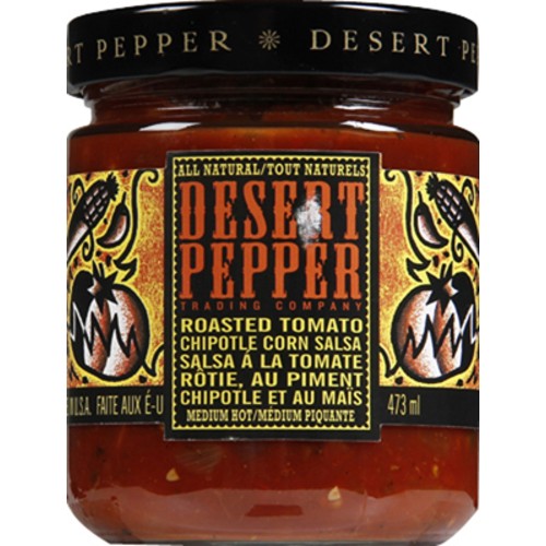 Desert Pepper Salsa Roasted Tomato Chipotle Corn 473 ml