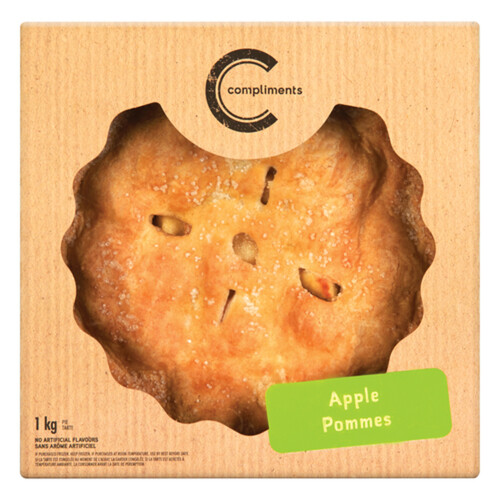 Compliments Frozen Apple Pie 9-Inch 1 kg