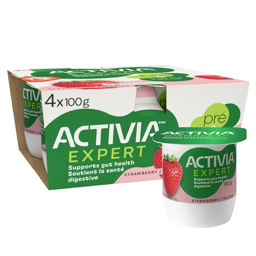 Activia Expert Yogurt Pre & Probiotics Strawberry 4 x 100 g