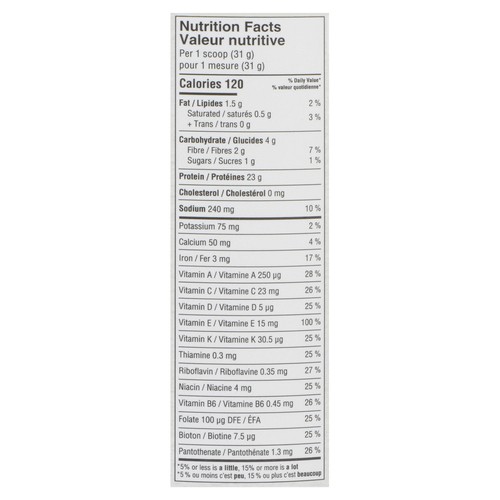 Nutiva Organic Plant Based Protein Vanilla 620 g