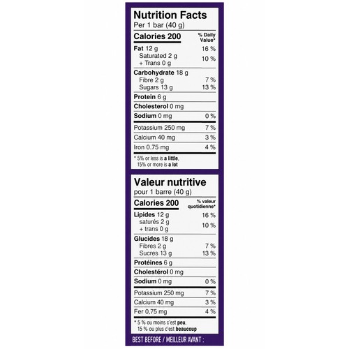 Panache Honey & Fruit Bars Peanut Blueberry Apricot 4 x 40 g