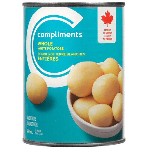 Compliments Canned Potatoes Whole White 540 ml