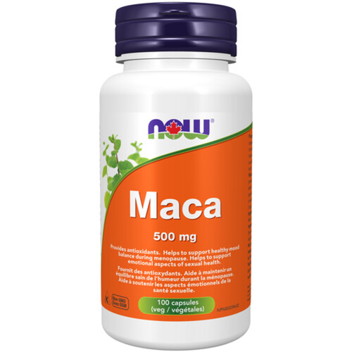 Now Maca 500 mg Capsules 100 Count