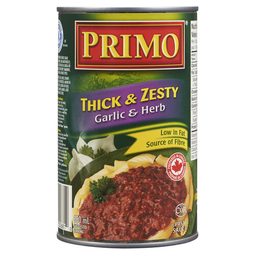 Primo Pasta Sauce Garlic And Herb 680 ml