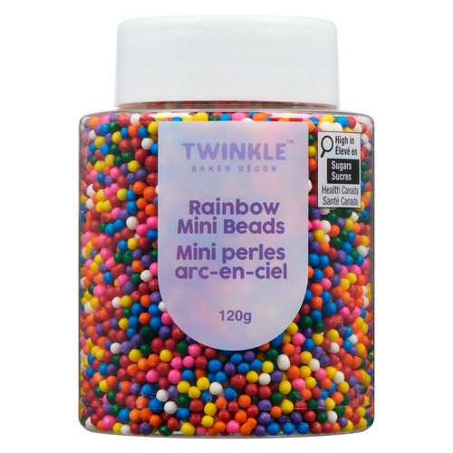 Twinkle Baker Decor Mini Beads Rainbow 120 g