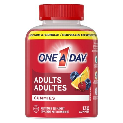 One A Day Adult Multivitamins 130 Gummies 