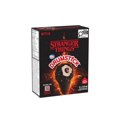 Nestlé Drumstick Frozen Dessert Cones Netflix Stranger Things 4 x 125 ml
