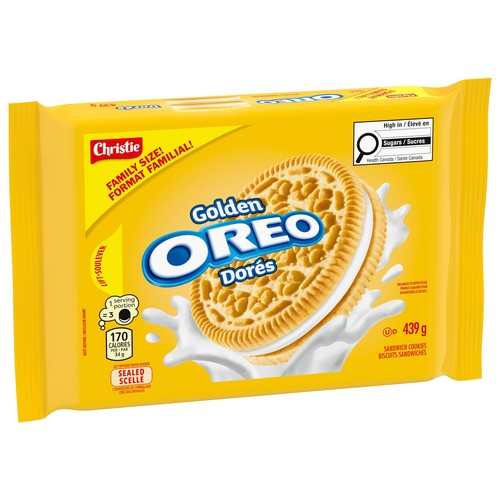 Oreo Sandwich Cookies Golden Family Size 439 g