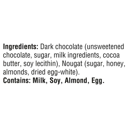 Toblerone Nougat Bar Dark Chocolate With Honey And Almond 360 g