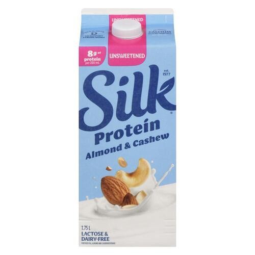 Silk Protein Dairy-Free Almond & Cashew Beverage Unsweetened 1.75 L