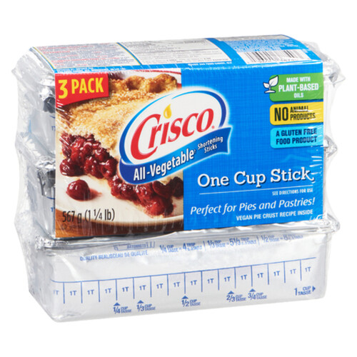 Crisco All Vegetable 3 Pack Shortening 567 g