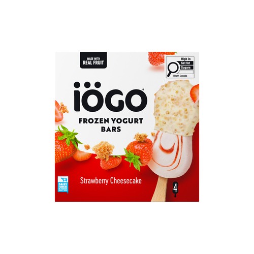 IOGO Frozen Yogurt Bars Strawberry Cheesecake 320 ml