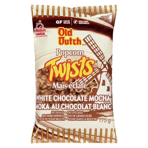 Old Dutch Popcorn Twists White Chocolate Mocha Flavour  175 g