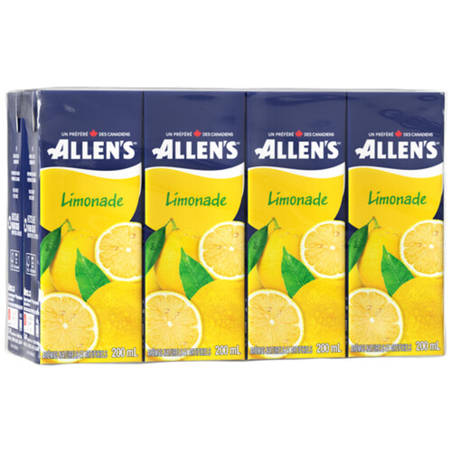 Allen's Lemonade Juice Boxes 8 x 200 ml