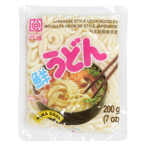 Six Fortune Udon Noodles Plain 200 g