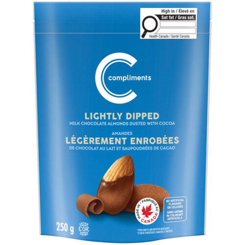 Compliments Almonds Milk Chocolate Thinly Coated 250 g