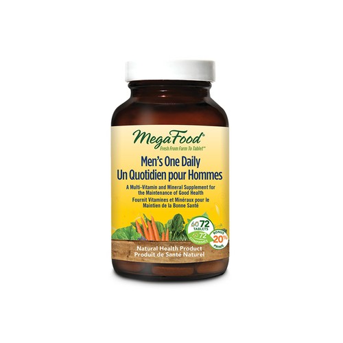 MegaFood Gluten-Free Multivitamin Men's One Daily Tablets 72 Count